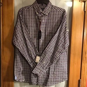 Daniel Cremieux plaid long sleeve dress shirt